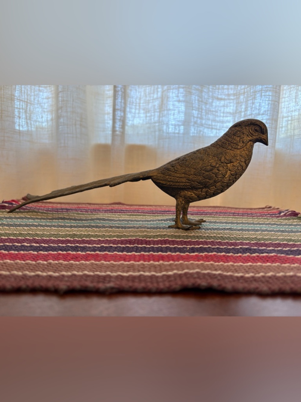 Bronze Bird Figurine Decorative Sculpture